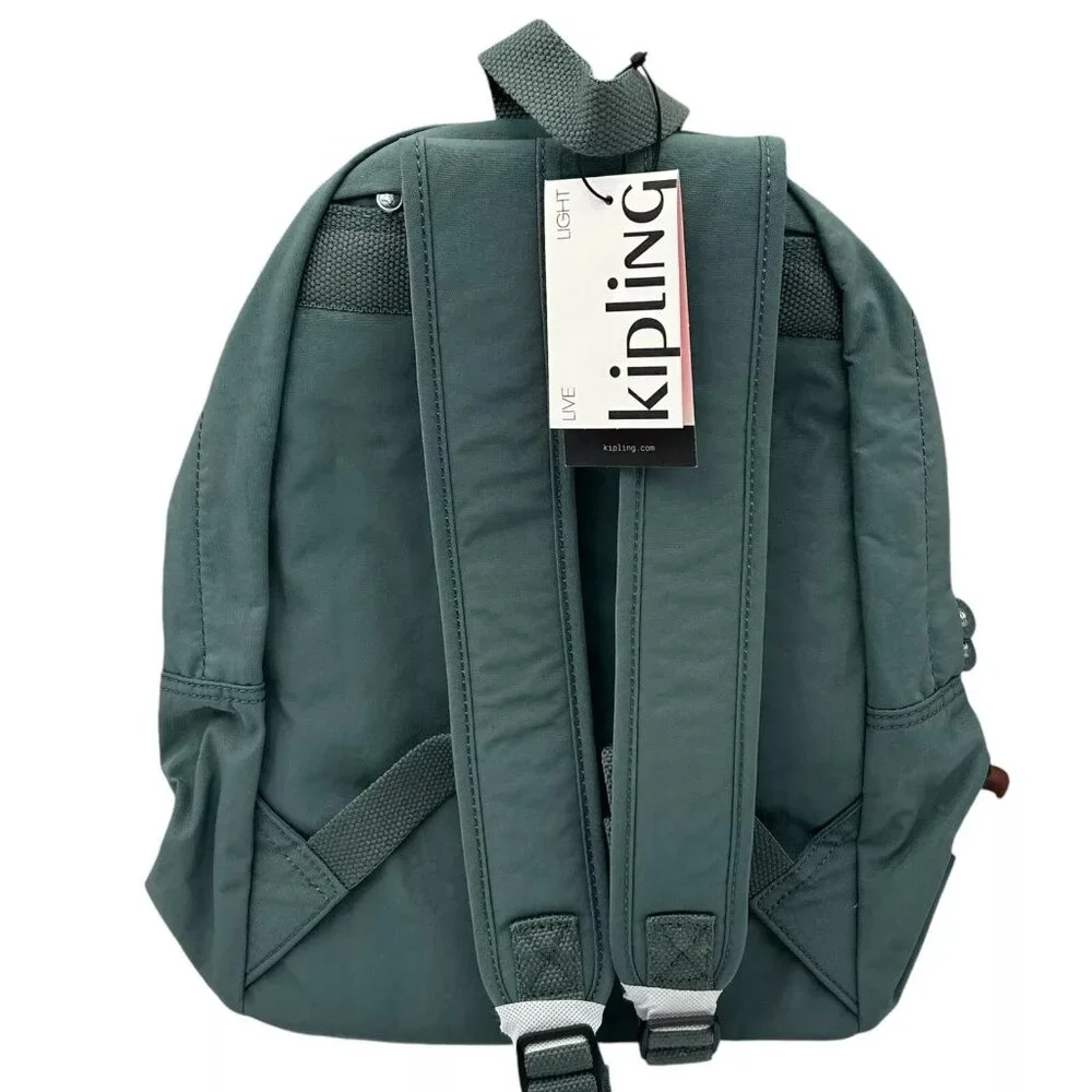 KIPLING Nylon Challenger School‎ Backpack Light Aloe Tonal Adjustable Straps